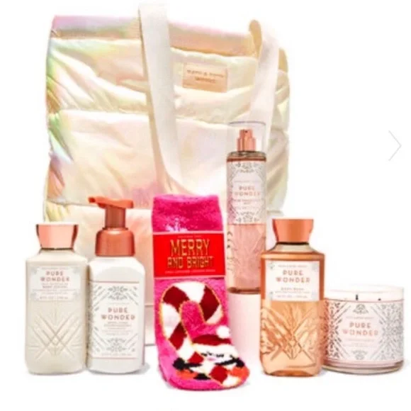 Bath & Body Works A Thousand Wishes Silver Tote Bag gift